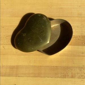 Vintage Brass Heart Dish